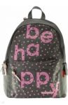 Рюкзак молодежный "Be Happy", серый (12-003/40)