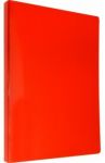 Папка с прозрачными вкладышами "DeLuxe" (20 вкладышей, красный) (DLV20RED)