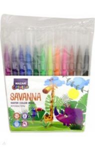 Фломастеры 12 цветов "SAVANNA" (M-5074-12)
