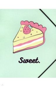 Папка на резинке "Sweet. Бирюзовый" (А5+) (N1427)