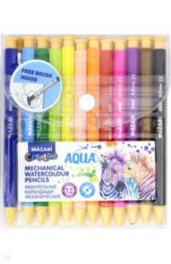 Карандаши 12 цветов AQUA акварельные (M-6136-12)