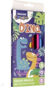 Карандаши "DINO", 12 цветов (M-6170-12)