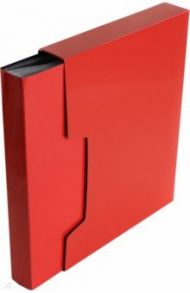 Папка 80 вкладышей "DeLuxe" красная (DLVBOX80RED)
