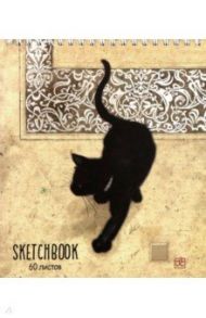 Скетчбук "Багарт. Кошка" (60 листов, А5, гребень) (99976)