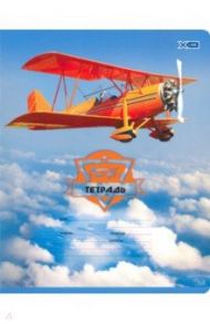 Тетрадь 18 листов, клетка "Самолётики" (Т5ск18 7166)