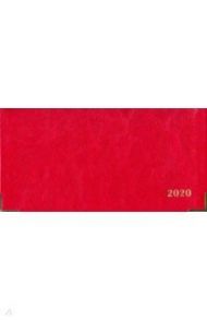 Еженедельник датированный на 2020 год, 170х88 мм, САРИФ КРАСНЫЙ, интегральный (50130)