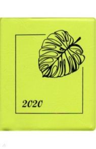 Еженедельник датированный на 2020 год, 105*126 мм "ПВХ ЗЕЛЁНЫЙ" (50284)