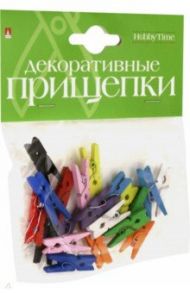 Декоративные прищепки "Набор №4" (25 мм, 10 цветов) (2-360/04)