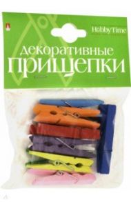 Декоративные прищепки "Набор №8" (50 мм, 10 цветов) (2-360/08)