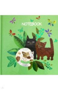 Записная книжка "Notebook" 48 листов, 105*105 мм "ЛЕТНИЕ КОТЫ" (50737)