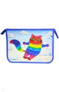 Папка на текстильной молнии "Кот" (А4, 23х32 см) (CY/1N-Cat)