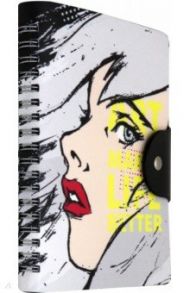 Ежедневник недатированный, 96 листов, А6, Comics, мягкий (AZ926/black)