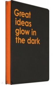 Ежедневник недатированный, 160 листов, А5, Glow, (AZ892/black-orange)