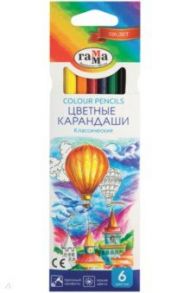Карандаши 6 цветов, "Классические" (05091801)