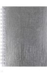 Записная книжка 80 листов, А6 "Бумвинил METALLIC Серебро (80ЗК6бвВ1гр)