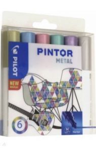 Маркеры "Pintor Metal" (6 цветов) (M-S6)