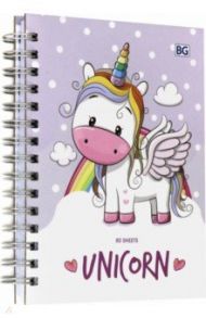 Записная книжка "Unicorn" (80 листов, А6, клетка, гребень) (ЗКТ6гр80_лм 7725)