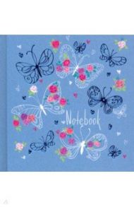 Записная книжка Notebook, 48 листов, 105х105 мм, БАБОЧКИ (50734)