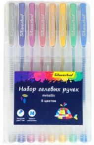 Набор гелевых ручек, 8 цветов, Цветландия METALLIC (026179-08)