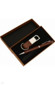 Набор подарочный BUSINESS GIFT (брелок, ручка) (M-3409)