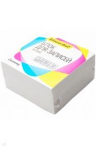 Блок для записей, 9х9х4,5 см, эконом, белый (701023)
