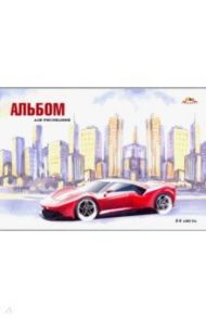 Альбом для рисования, 24 листа, Красный автомобиль (С4591-07)
