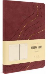 Ежедневник недатированный "Modern Tunes. Бордо" (136 листов, А5) (ЕКФМТ52013602)