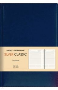 Ежедневник недатированный "Silver Classic. Темно-синий" (152 листа, А5) (ЕКСК52015203)