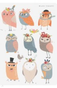 Тетрадь общая "Cute Owles" (40 листов, 147х210 мм, клетка) (7-40-001/115)