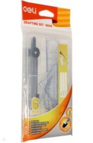 Набор для черчения Deli, 6 предметов (E9609)