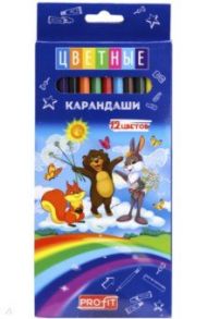 Карандаши 12 цветов, МУЛЬТИКИ (К-7059)