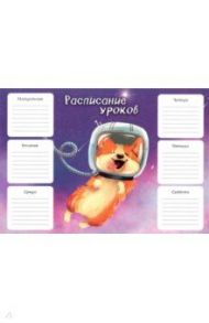 Расписание уроков А4 "КОСМО КОРГИ" (52288)