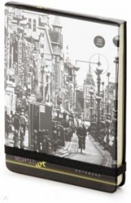 Блокнот 100 листов, А6 "MEGAPOLIS ART" резинка,4 вида (3-476/02)