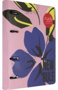 Тетрадь общая на кольцах "Blue flower" (120 листов, А5, клетка) (N1806)