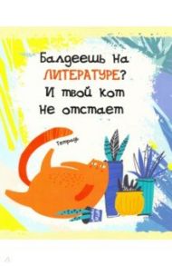 Тетрадь предметная.Тетрадь кота. Литература (48 листов, А5, линейка) (ТТ486790)