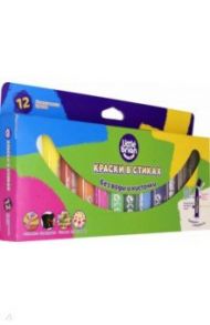 Краски в стиках. Без воды и кисточек! 12 цветов (LBPS10CA12-no)