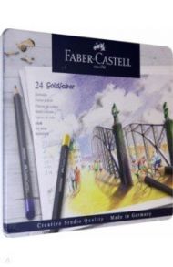 Карандаши 24 цвета Faber-Castell "Goldfaber" (114724)