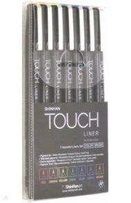 Набор капиллярных ручек "TOUCH LINER Brush" 7 цветов (4305007)