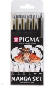 Набор капиллярных ручек Pigma Micron, 6 штук (POXSDKMAN6)