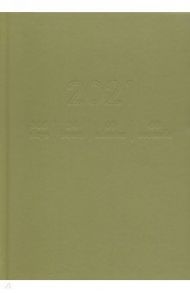 Ежедневник датированный на 2021 год (176 листов, А5), Хаки, твердый (ЕЖБ21517605)