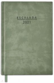 Еженедельник датированный на 2021 год (80 листов, А5), СОФ-ТАЧ, оливковый, твердый (52341)