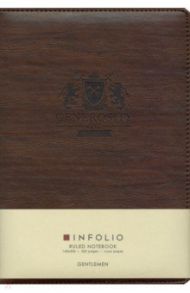 Ежедневник недатированный 160 листов, А5 "Gentlemen, коричневый" твердый с поролоном (I911/brown)