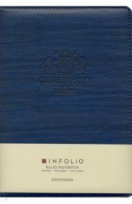 Ежедневник недатированный 160 листов, А5 "Gentlemen, синий" твердый с поролоном (I911/blue)
