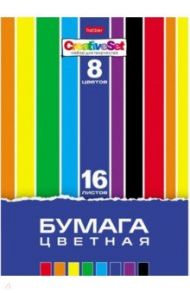 Бумага цветная двусторонняя 16 листов, 8 цветов "Creative Set" (16Бц4_06556)