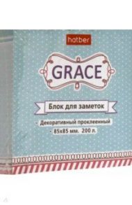 Блок для заметок 8,5х8,5 см, склейка, Grace (MB_067436)