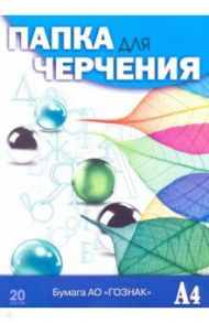 Папка для черчения 20 листов, А4, Листья (С0209-14)