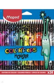 Карандаши 24 цвета COLOR'PEPS BLACK MONSTER (862624)