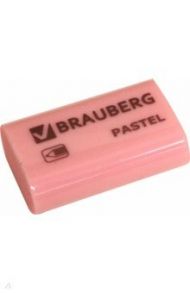 Ластик Brauberg "Pastel", 37х24х11 мм, ассорти пастельных цветов, экологичный ПВХ (229582)