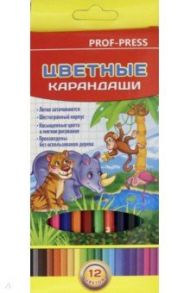 Карандаши 12 цветов МУЛЬТИКИ (КЦ-8378)