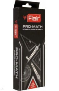 Готовальня "PRO-MATH", 9 предметов (FA 7008)